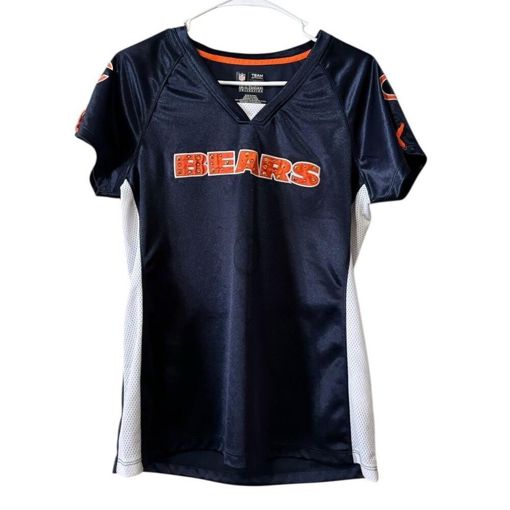 NFL Team Apparel Chicago Bears Size Medium Jersey Athletic Preppy Athleisure